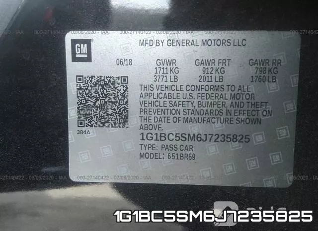 1G1BC5SM6J7235825 фото 10