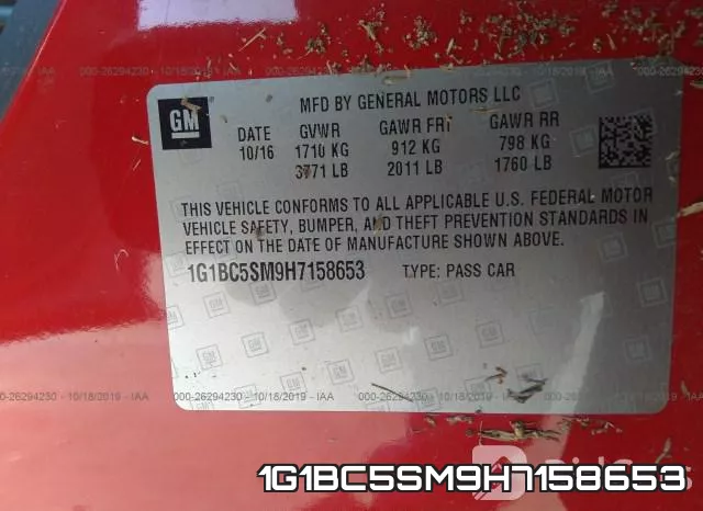 1G1BC5SM9H7158653 фото 10