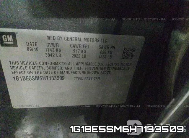 1G1BE5SM6H7133509 фото 10