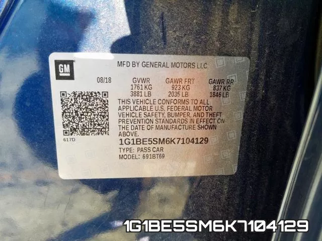 1G1BE5SM6K7104129 фото 2