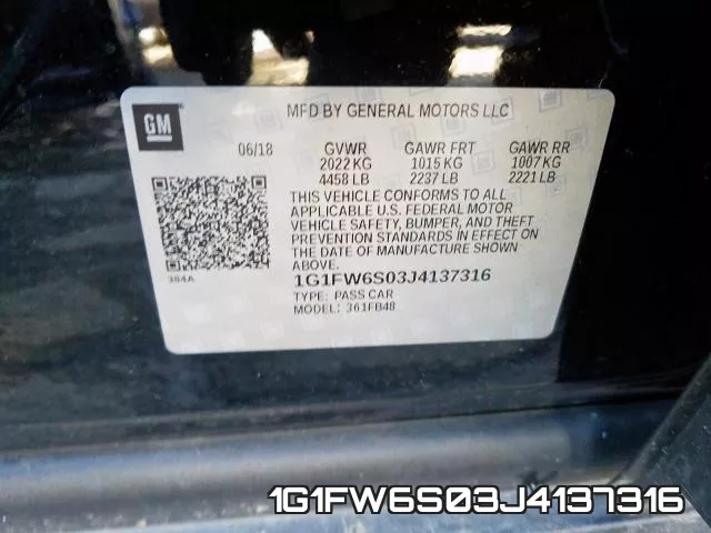 1G1FW6S03J4137316 фото 2