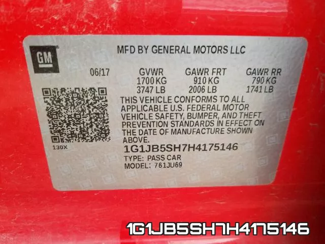1G1JB5SH7H4175146 фото 2
