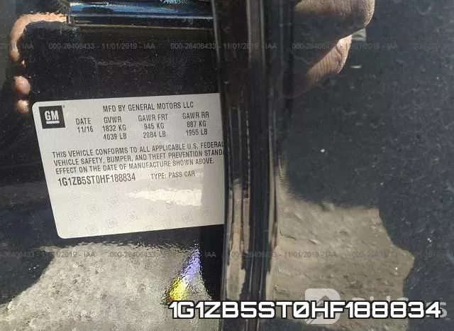 1G1ZB5ST0HF188834 фото 10