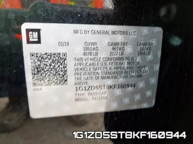 1G1ZD5ST8KF160944 фото 2