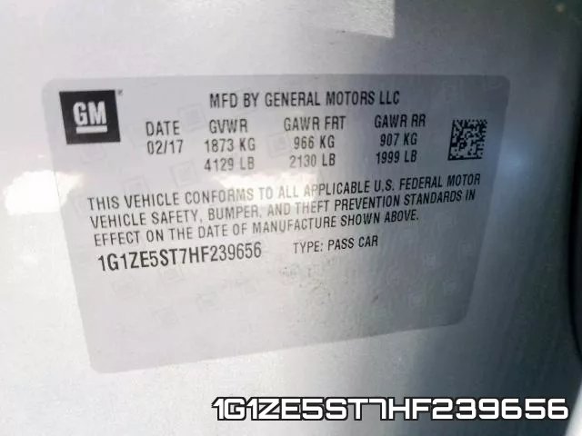 1G1ZE5ST7HF239656 фото 2