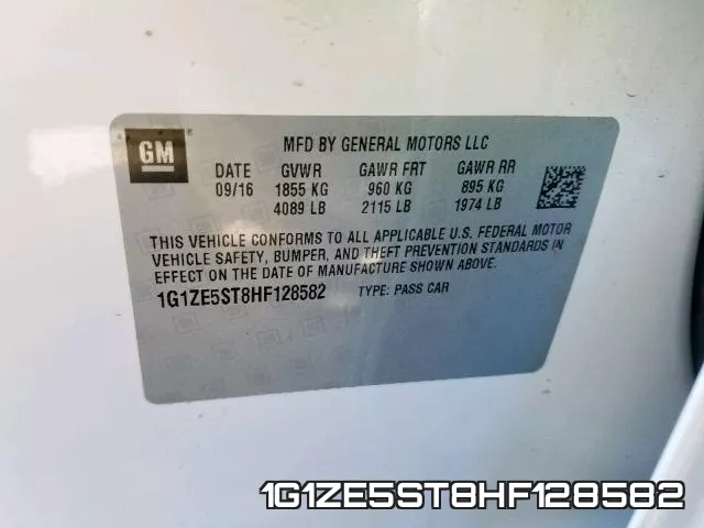 1G1ZE5ST8HF128582 фото 2