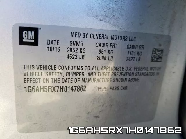 1G6AH5RX7H0147862 фото 2