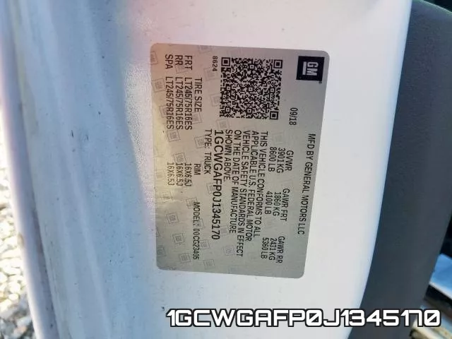 1GCWGAFP0J1345170 фото 2