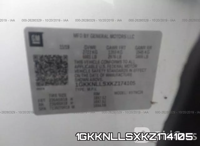 1GKKNLLSXKZ174105 фото 10