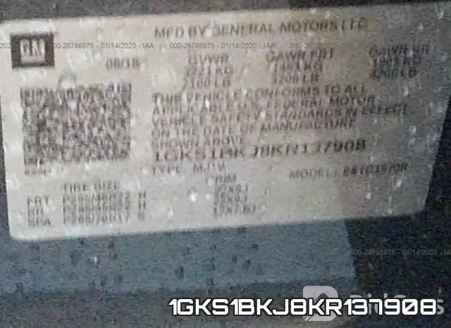 1GKS1BKJ8KR137908 фото 10
