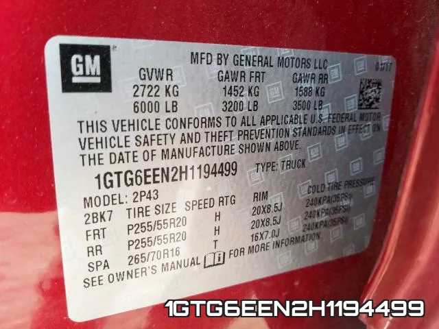 1GTG6EEN2H1194499 фото 2