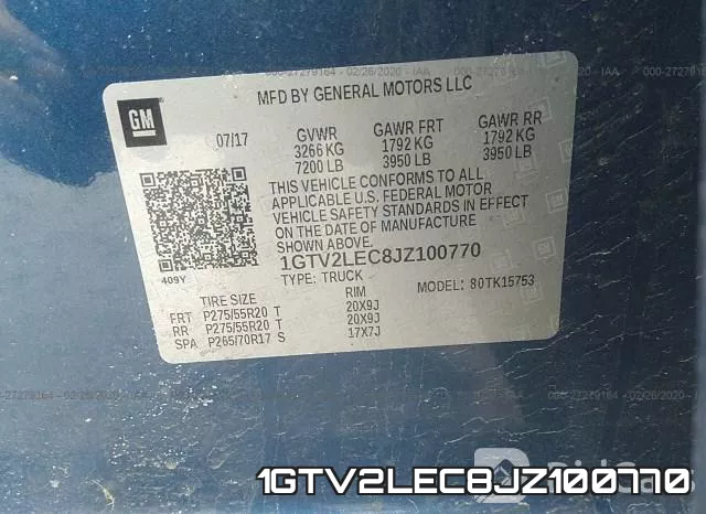 1GTV2LEC8JZ100770 фото 10