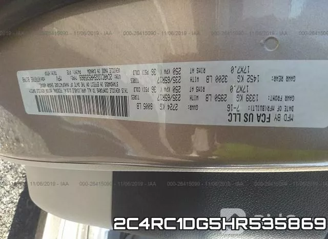 2C4RC1DG5HR535869 фото 10