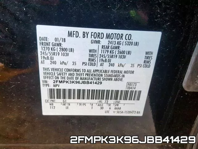 2FMPK3K96JBB41429 фото 2