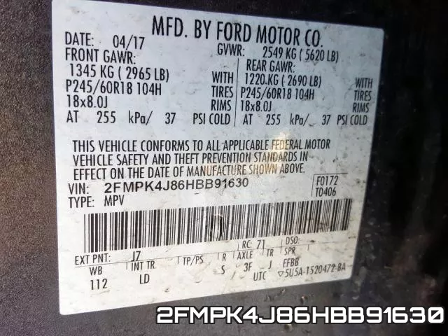 2FMPK4J86HBB91630 фото 2