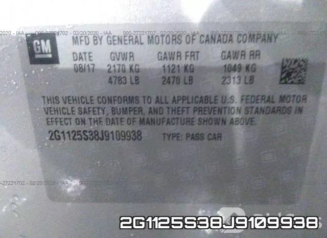2G1125S38J9109938 фото 10