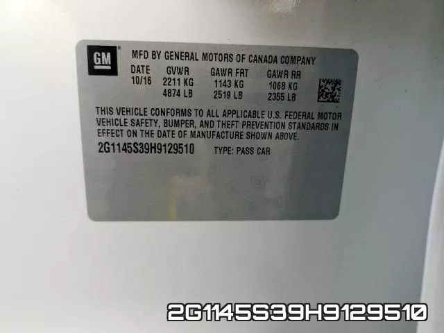 2G1145S39H9129510 фото 2