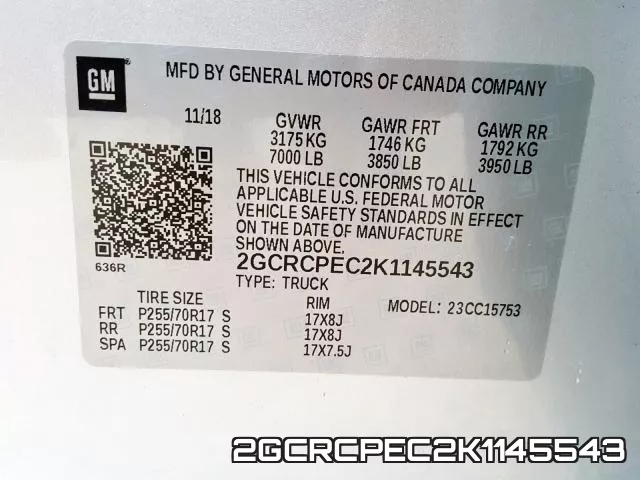 2GCRCPEC2K1145543 фото 2