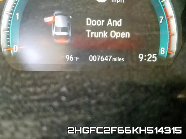 2HGFC2F66KH514315 фото 9