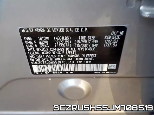 3CZRU5H55JM708519 фото 2