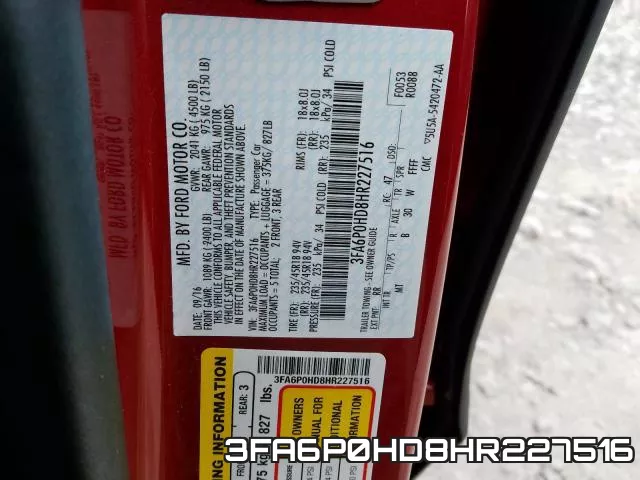 3FA6P0HD8HR227516 фото 2
