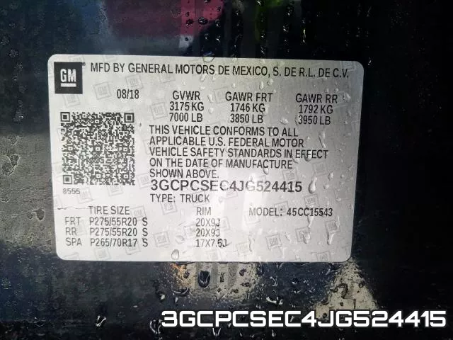 3GCPCSEC4JG524415 фото 2