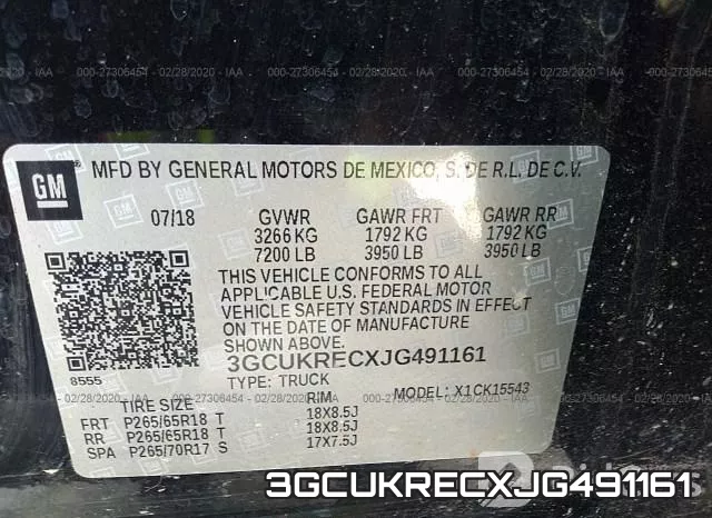 3GCUKRECXJG491161 фото 10