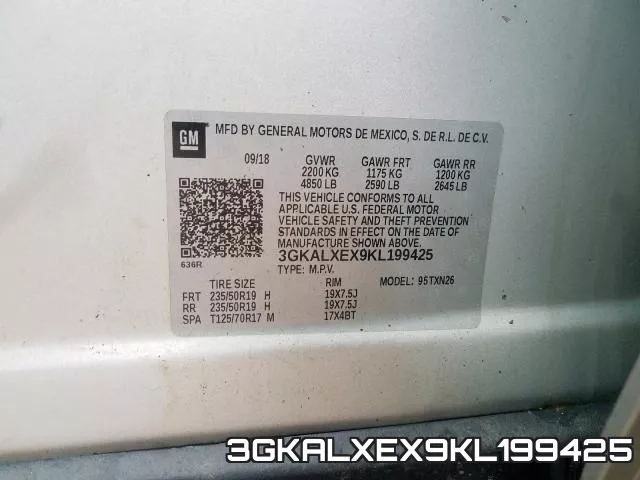 3GKALXEX9KL199425 фото 2