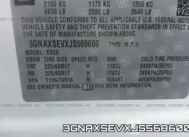 3GNAXSEVXJS568600 фото 10