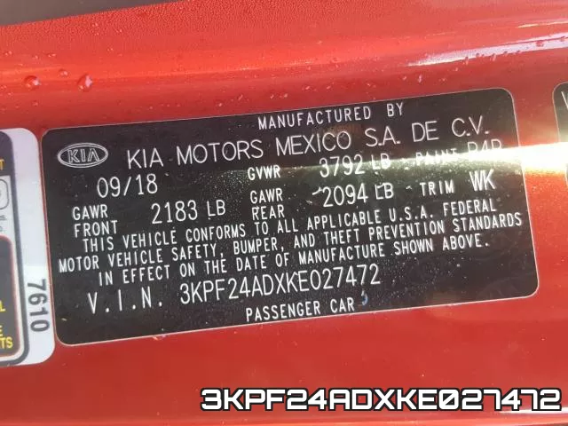3KPF24ADXKE027472 фото 2