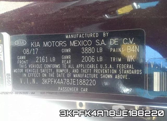 3KPFK4A78JE188220 фото 10