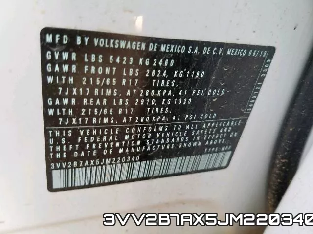 3VV2B7AX5JM220340 фото 2