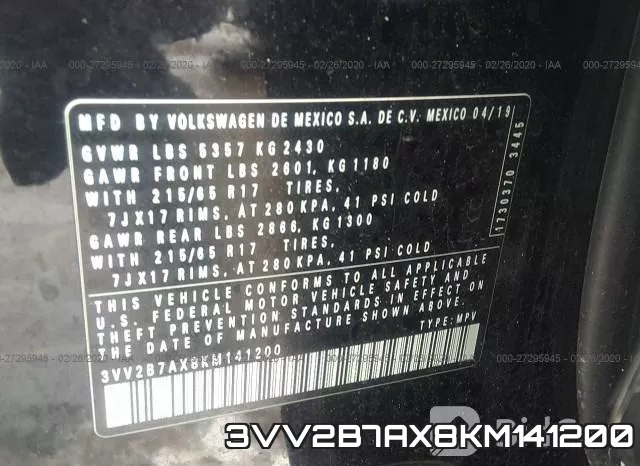 3VV2B7AX8KM141200 фото 10