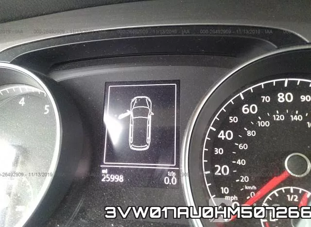 3VW017AU0HM507266 фото 8