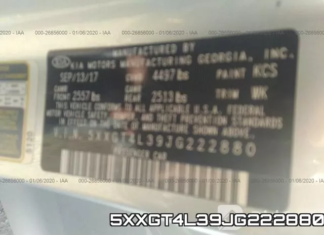 5XXGT4L39JG222880 фото 10