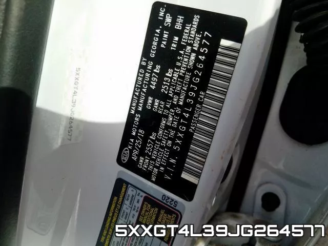 5XXGT4L39JG264577 фото 2