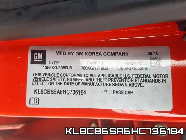KL8CB6SA6HC736184 фото 2
