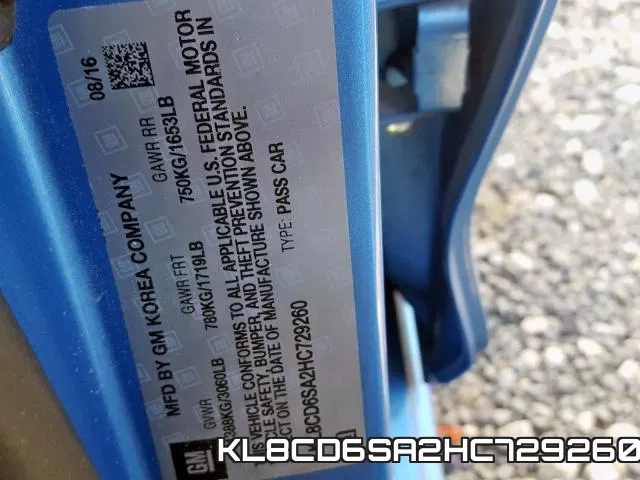 KL8CD6SA2HC729260 фото 2