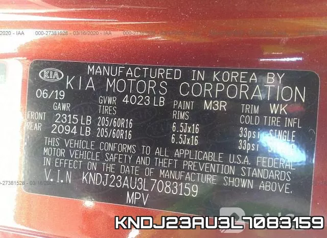 KNDJ23AU3L7083159 фото 10