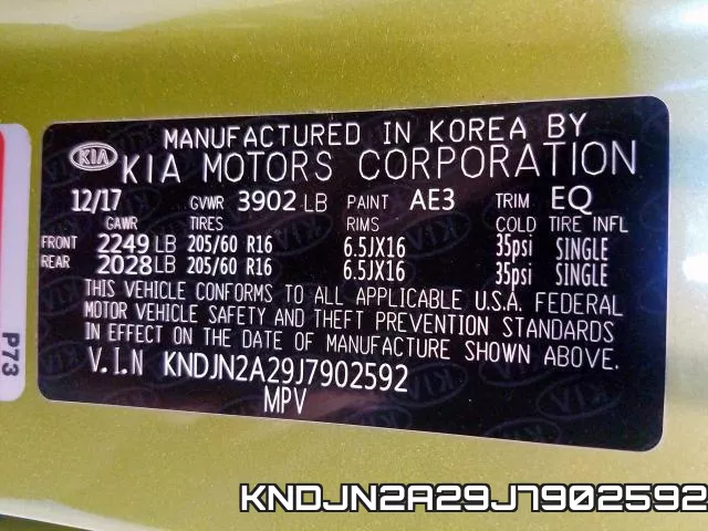 KNDJN2A29J7902592 фото 2