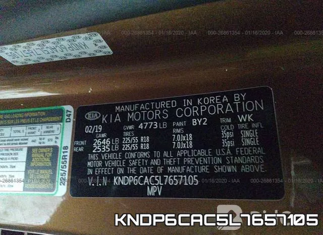 KNDP6CAC5L7657105 фото 10