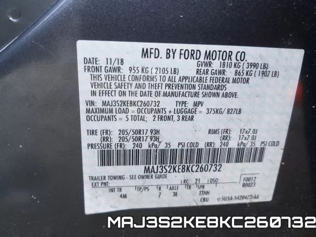 MAJ3S2KE8KC260732 фото 2