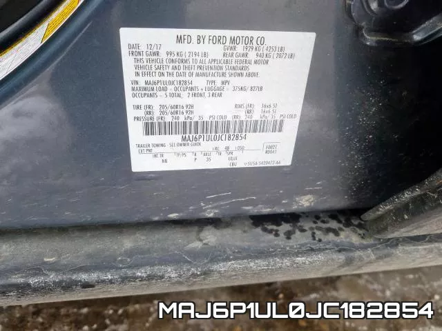 MAJ6P1UL0JC182854 фото 2