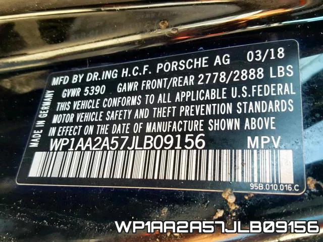 WP1AA2A57JLB09156 фото 2