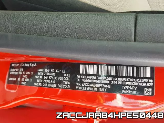 ZACCJAAB4HPE50448 фото 2