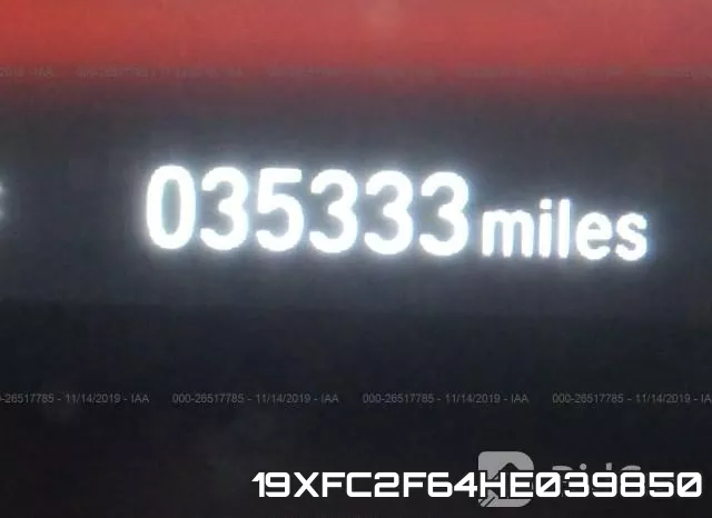 19XFC2F64HE039850 фото 8