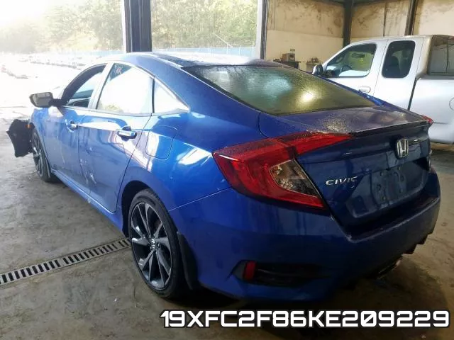 19XFC2F86KE209229 фото 4