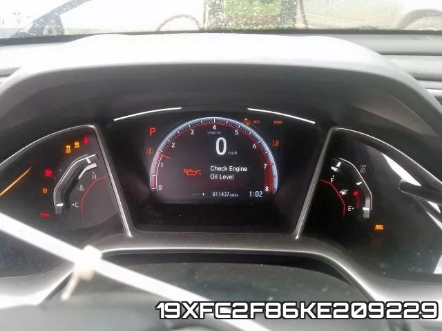 19XFC2F86KE209229 фото 9