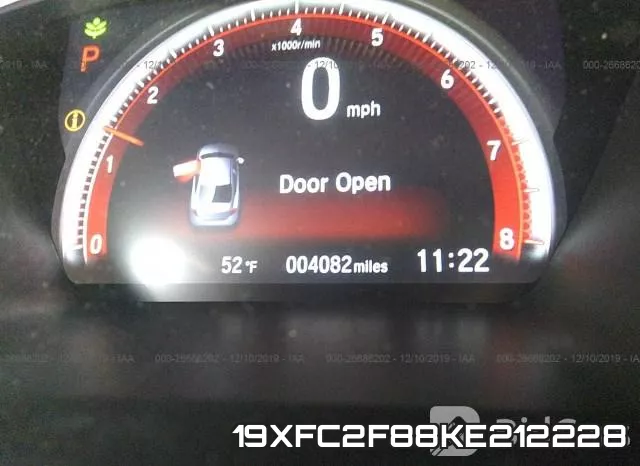 19XFC2F88KE212228 фото 8