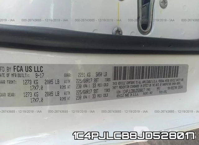 1C4PJLCB8JD528017 фото 10